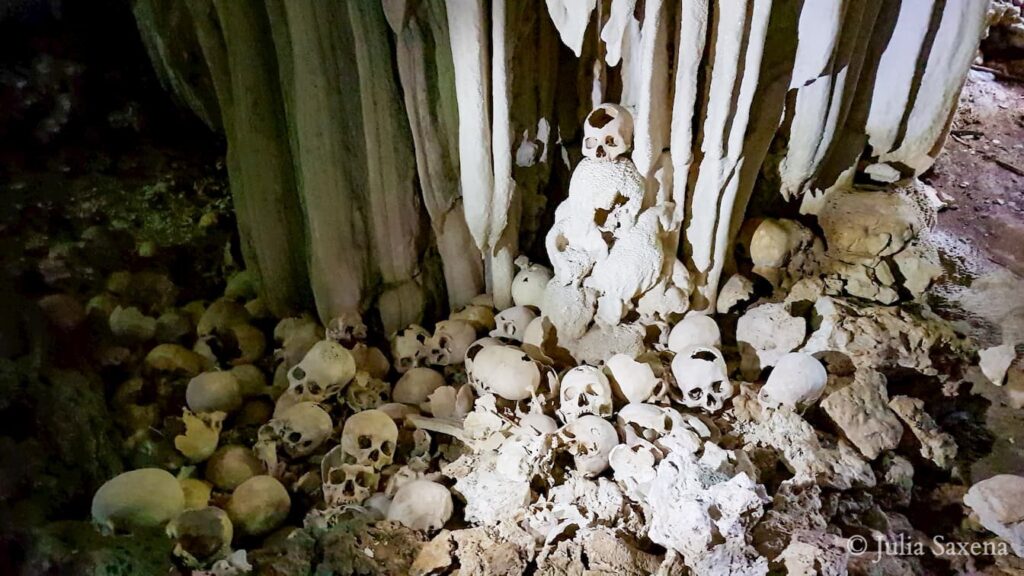 Skull cave in Papua New Guinea
