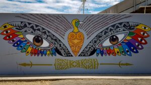 Street Art Eyes in Port Moresby Papua New Guinea