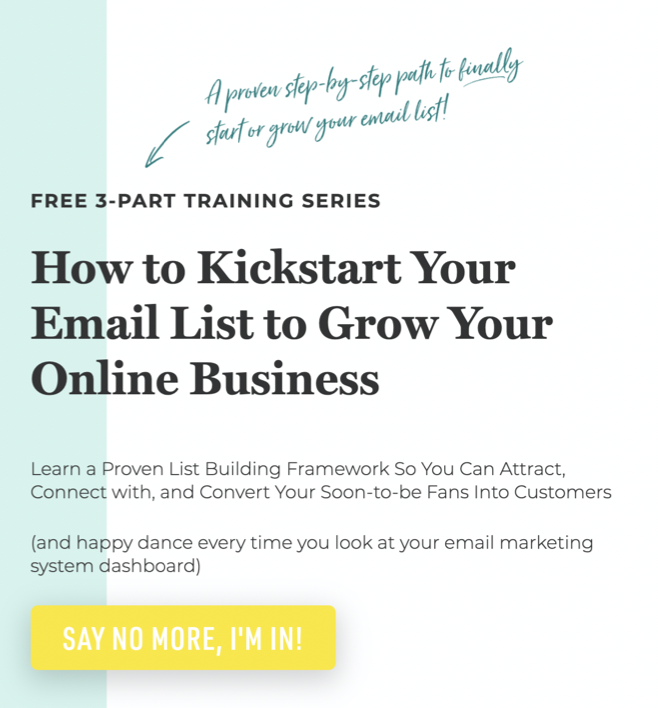 Amy Porterfield Email List Growth Sign-up