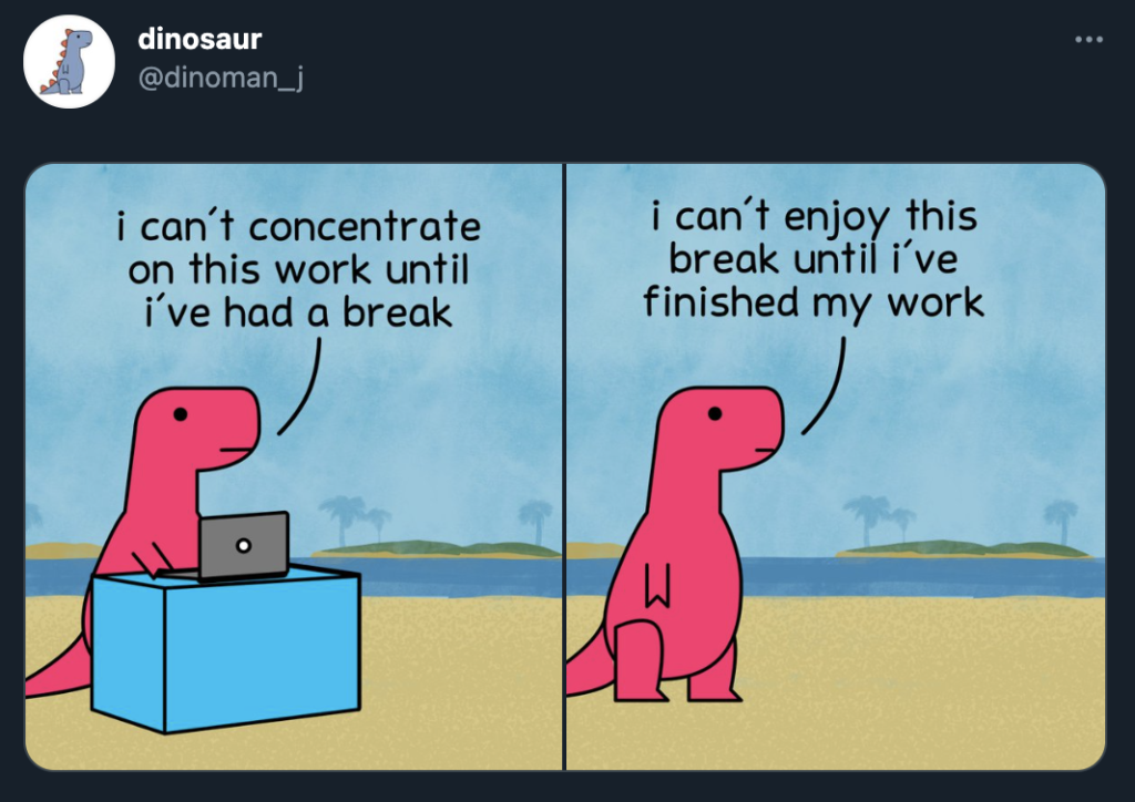 Tweet by dinosaur