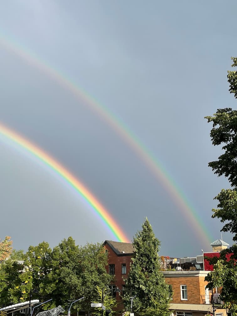 Double Rainbow in Quebec City